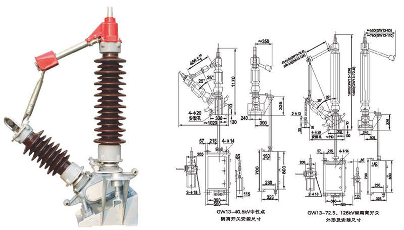 GW13高压中性隔离开关